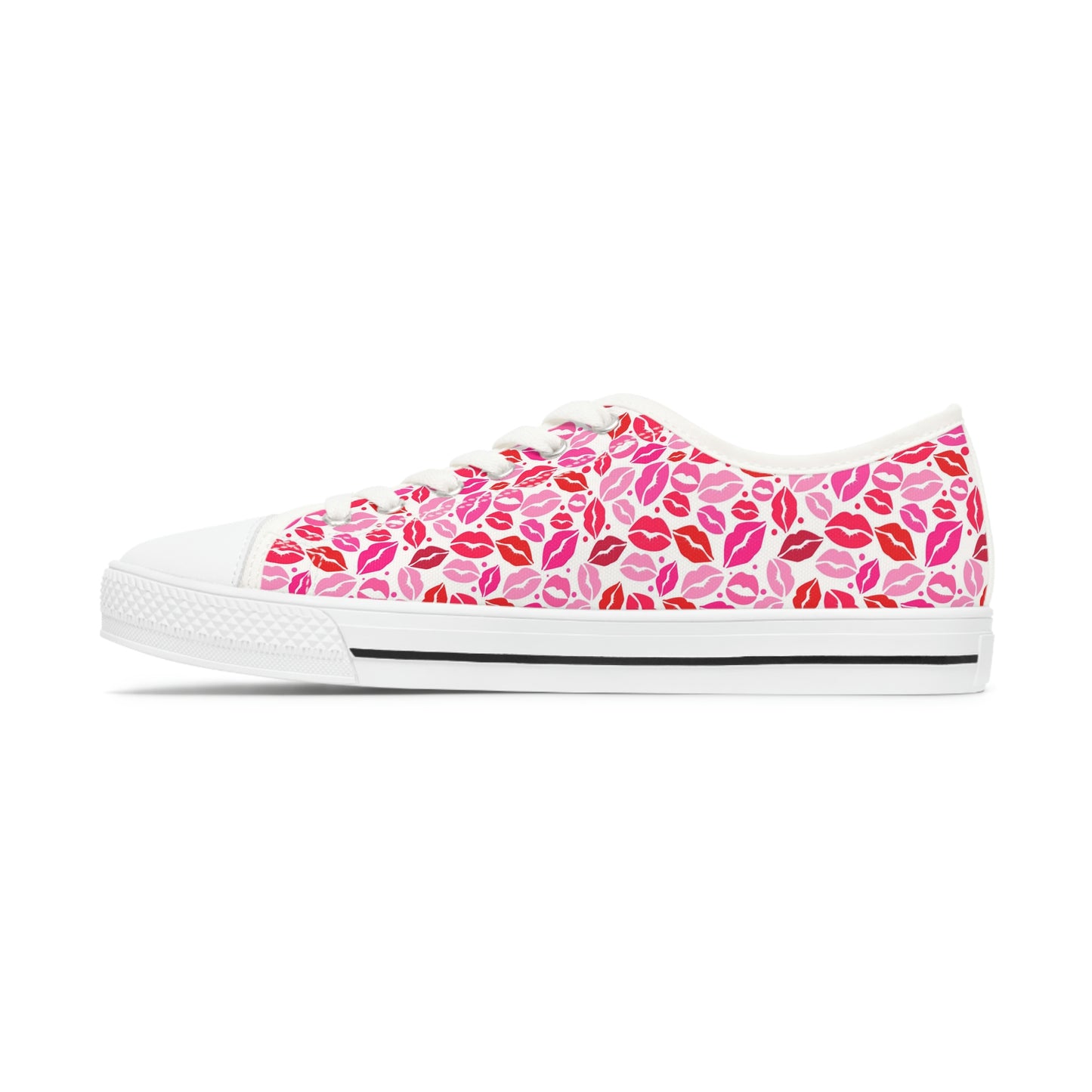 Valentine Kisses Women's Low Top Sneakers