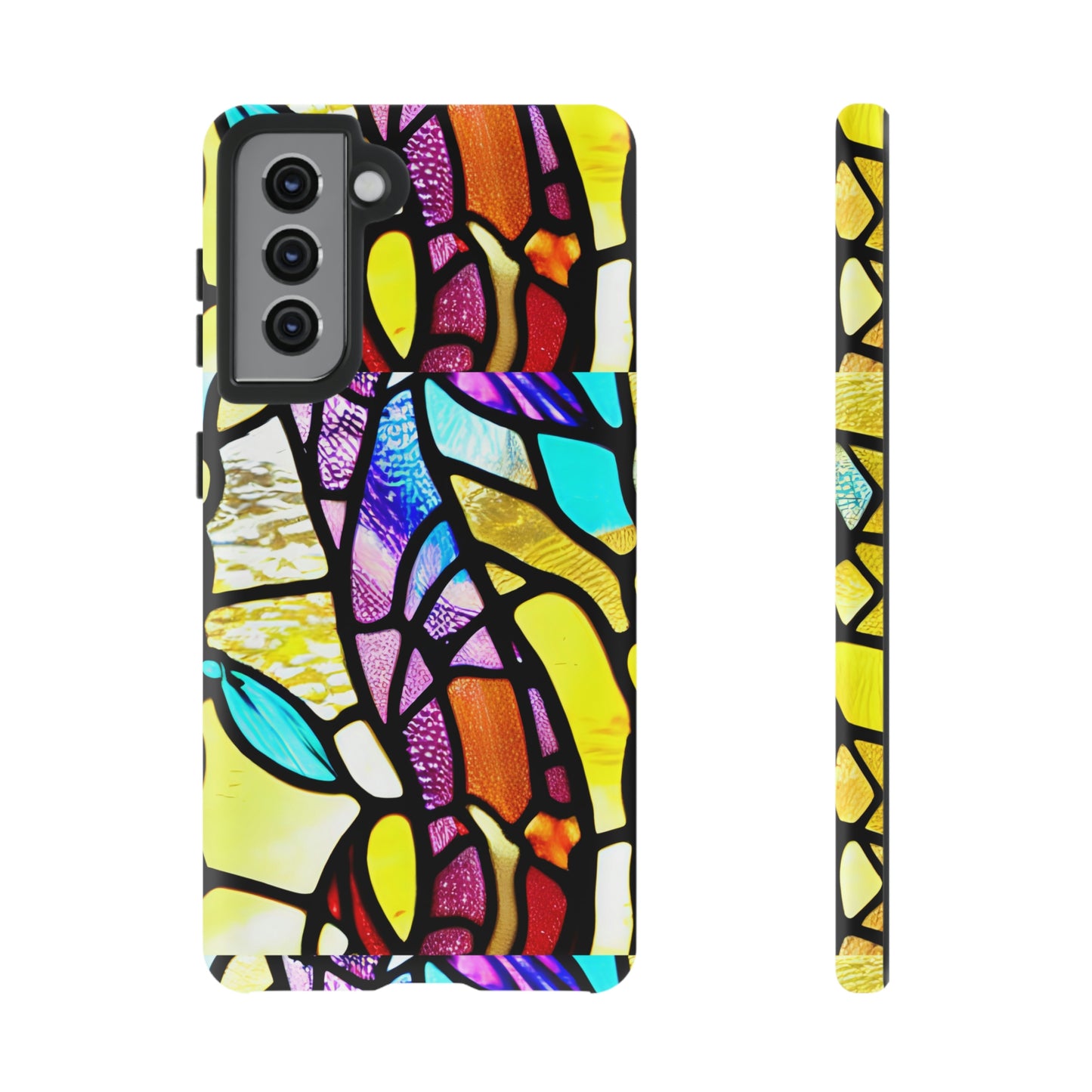 Mosaic Yellow Tough Cases