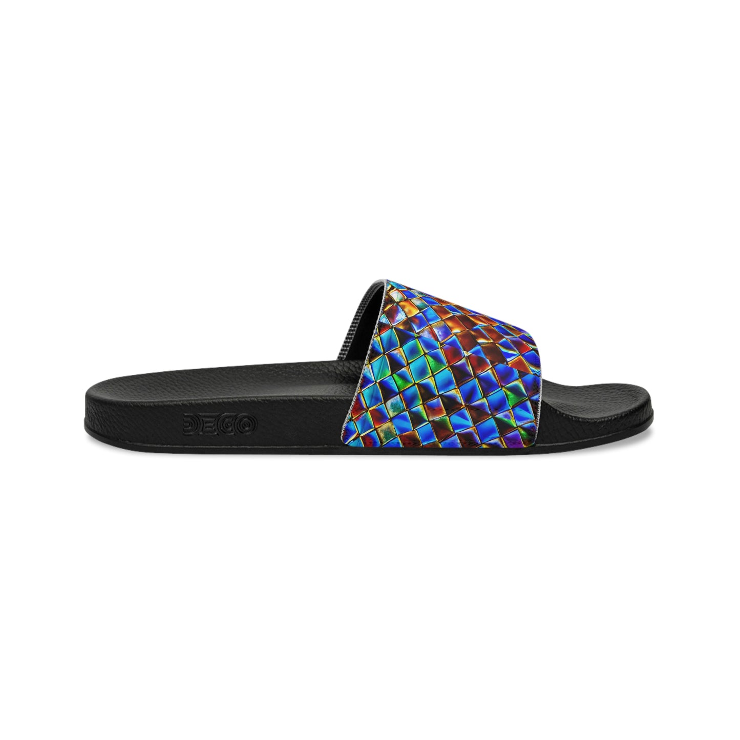 Mosaic Blue Women's Slide Sandals