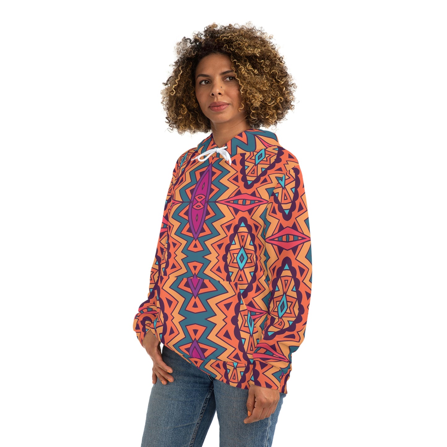 Mandala Orange Fashion Hoodie