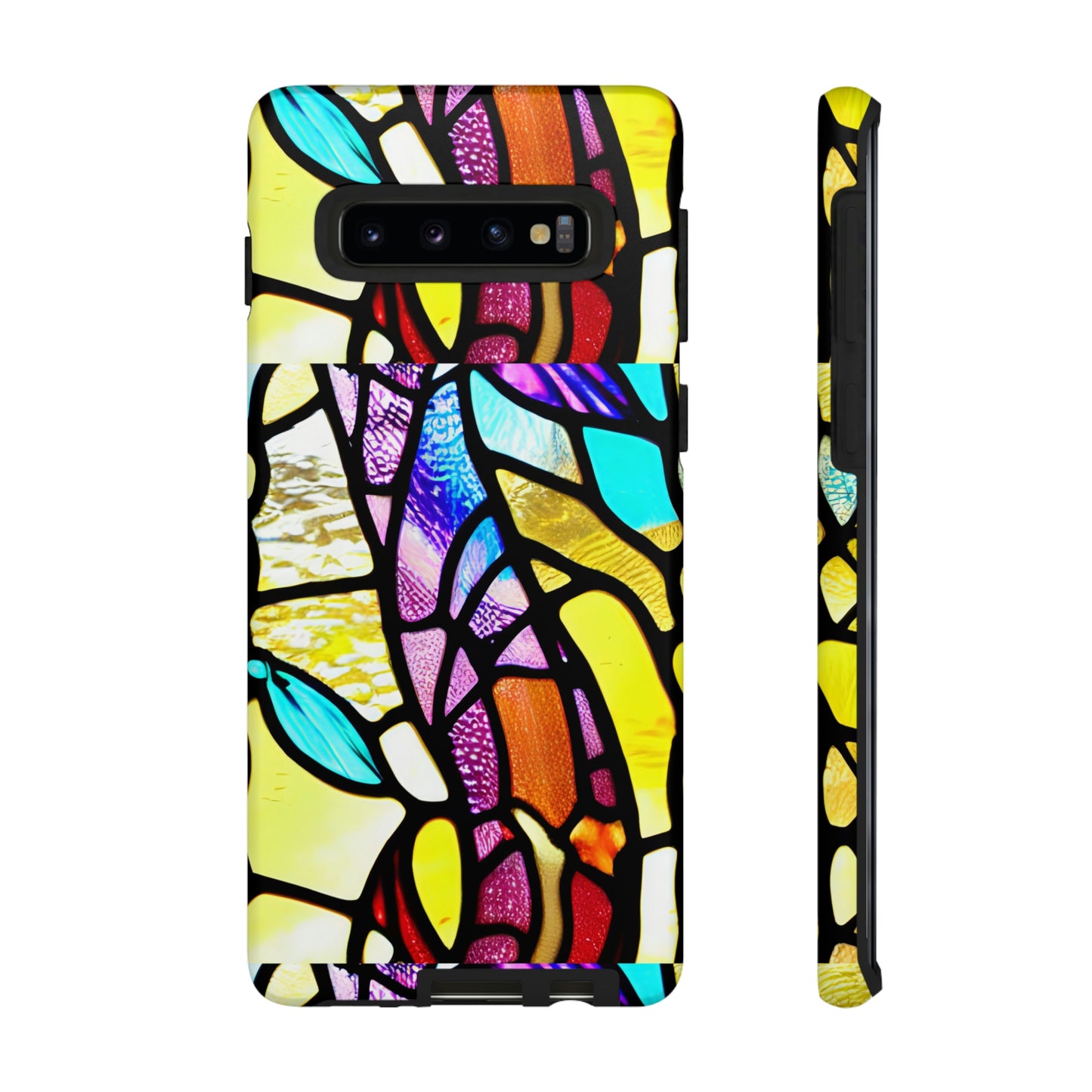 Mosaic Yellow Tough Cases