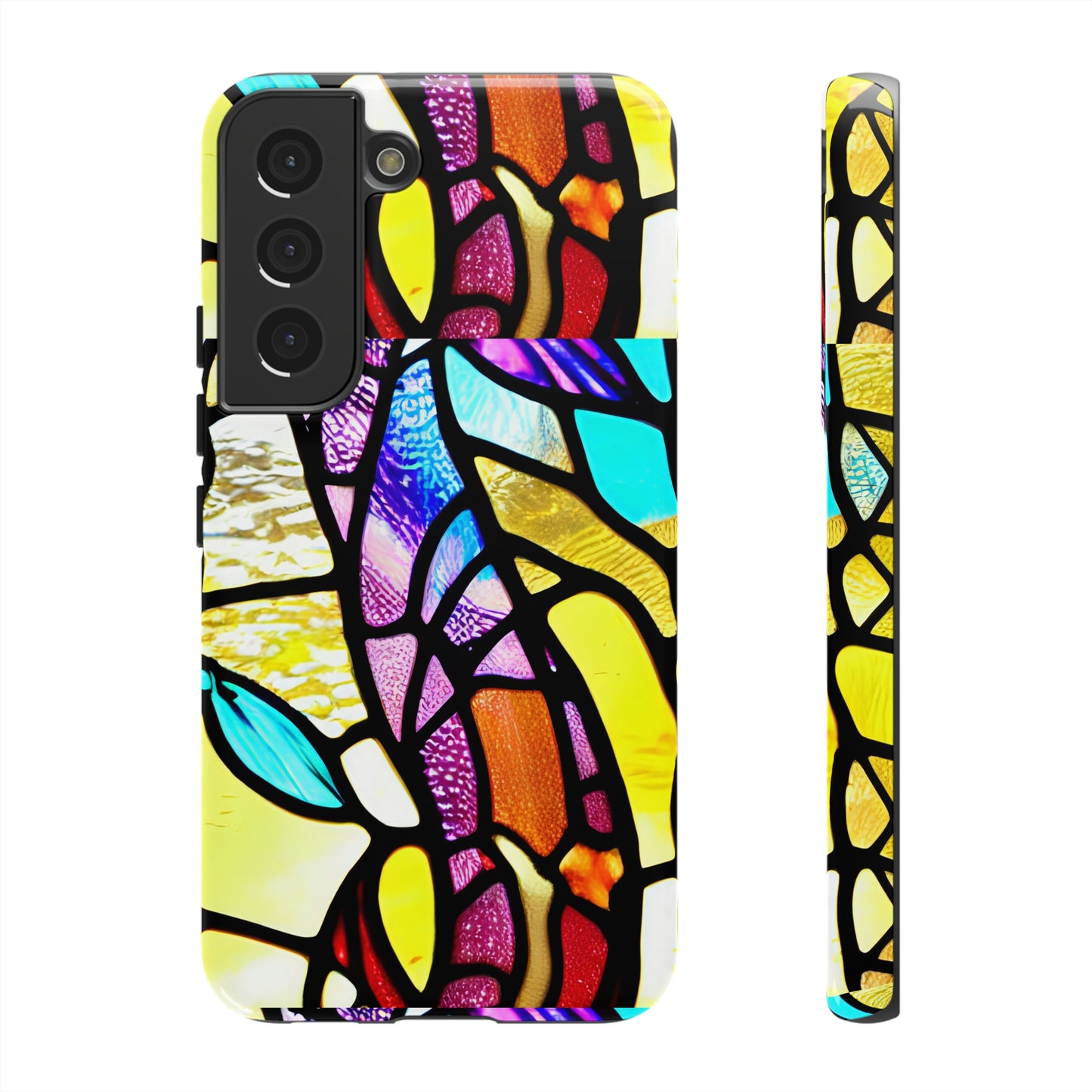 Mosaic Yellow Tough Cases