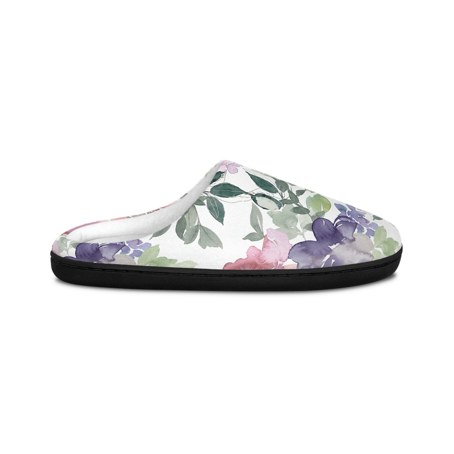 Purple Flower Women's Indoor Slippers