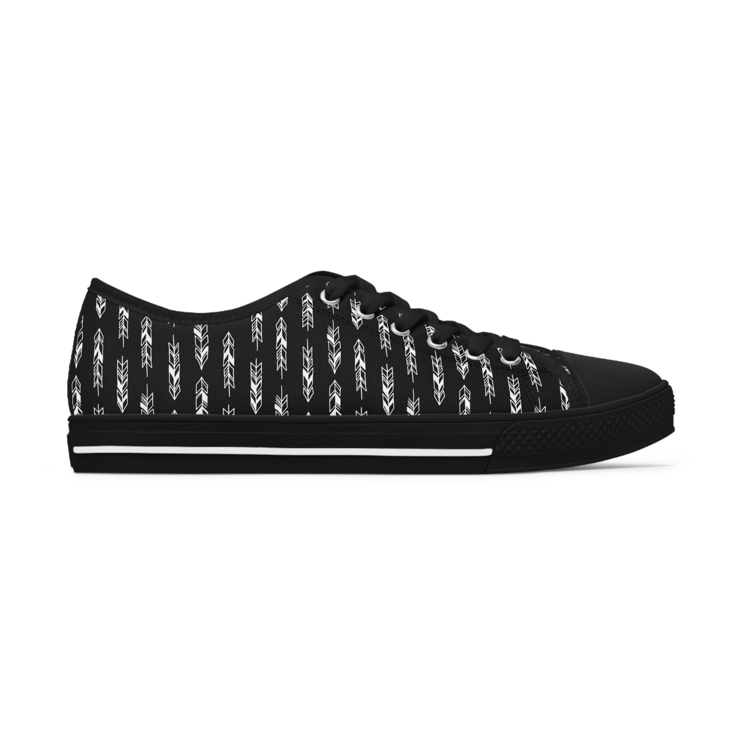 Black Women's Low Top Sneakers