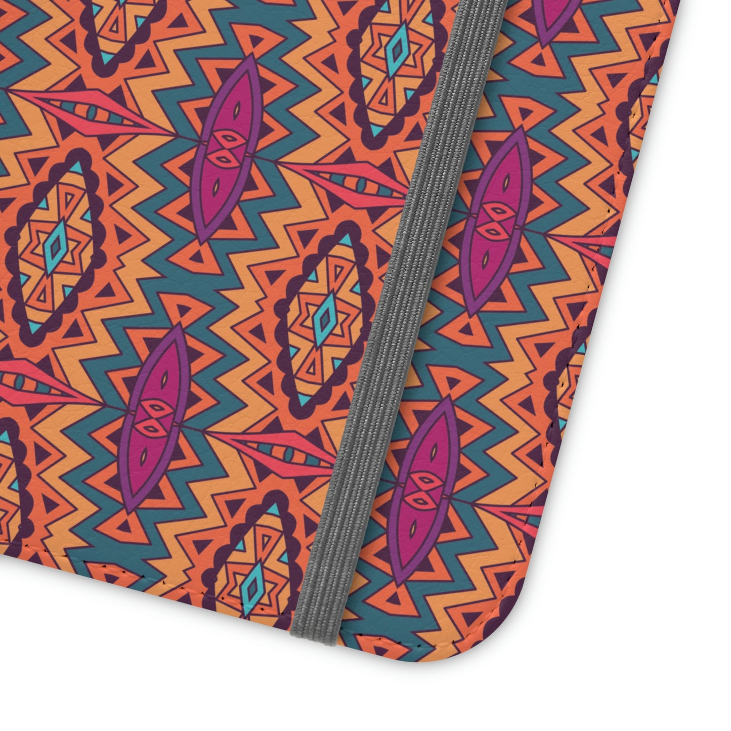 Orange Mandala Flip Cases