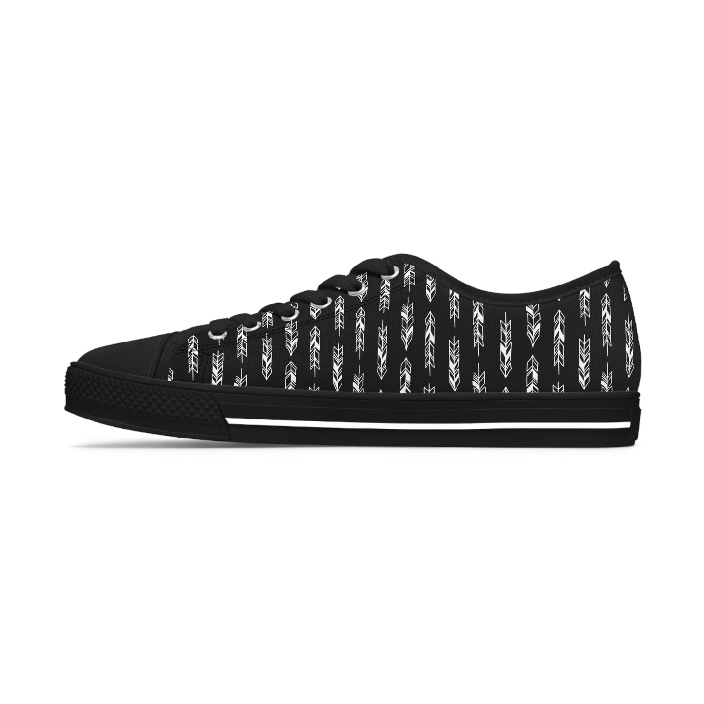 Black Women's Low Top Sneakers