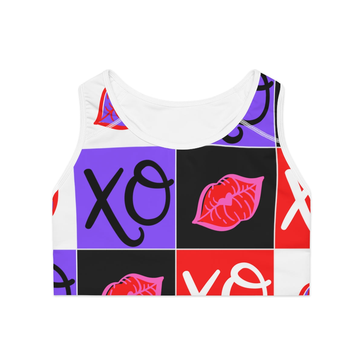 Hugs and Kisses Sports Bra