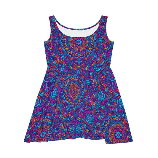 Mandala Blue Women's Skater Dress