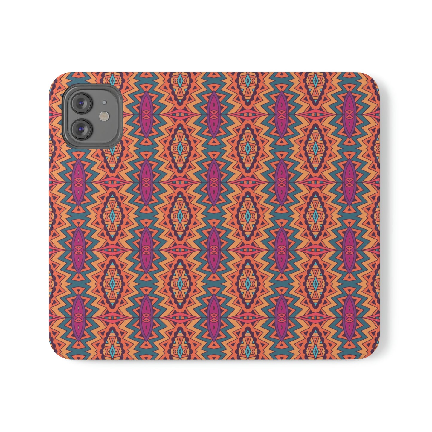 Orange Mandala Flip Cases