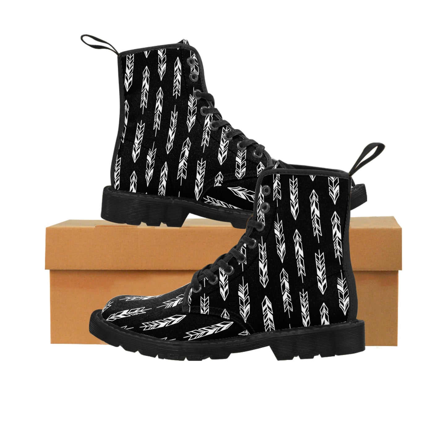 Black Women's Canvas Boots