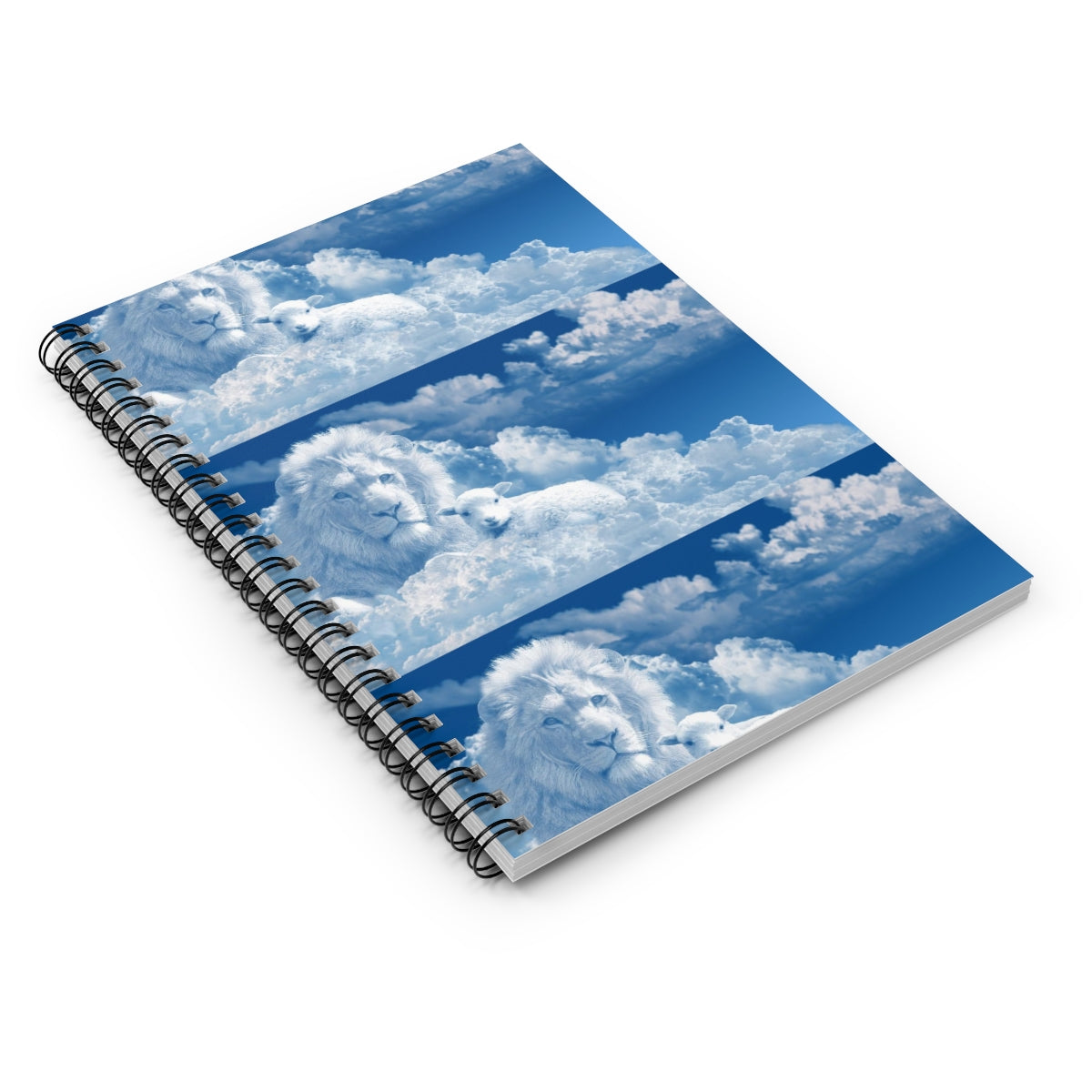 Lion Blue Spiral Notebook - Ruled Line