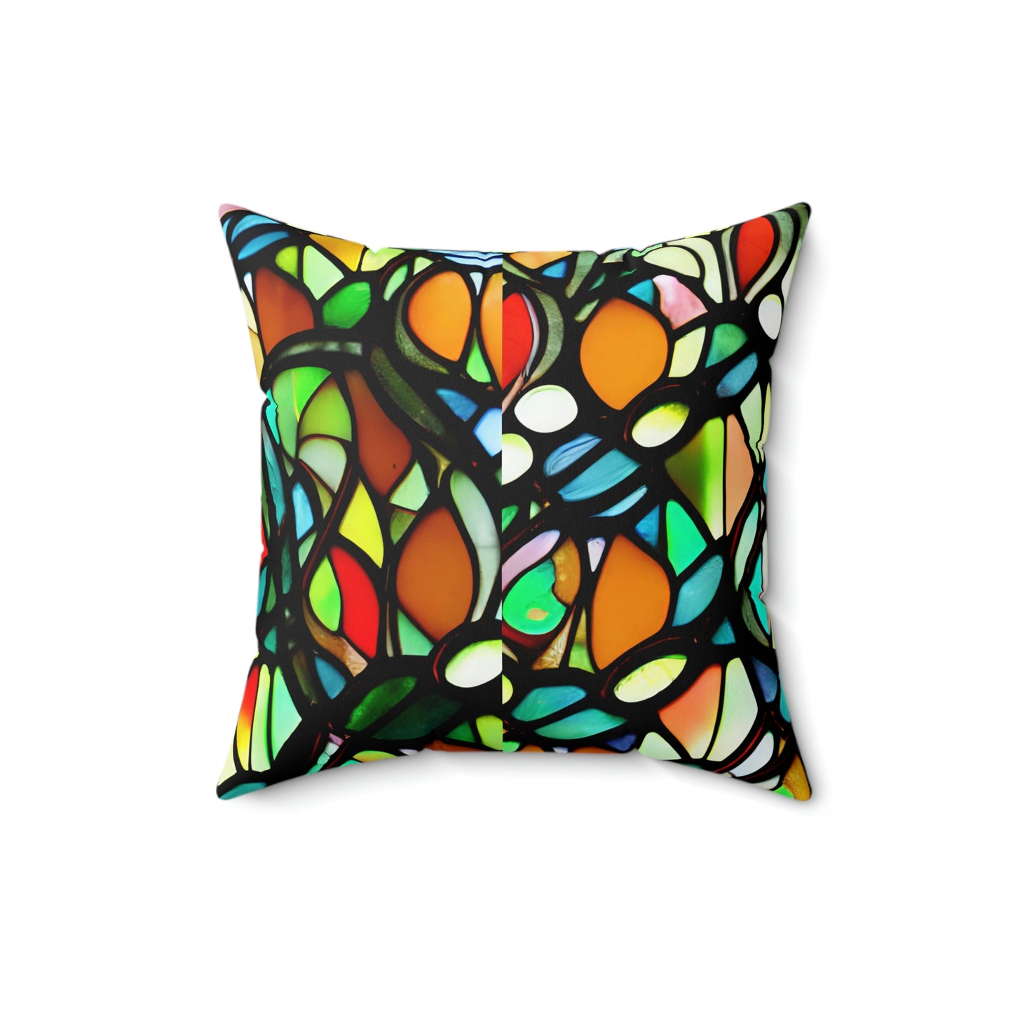 Mosaic Spun Polyester Square Pillow