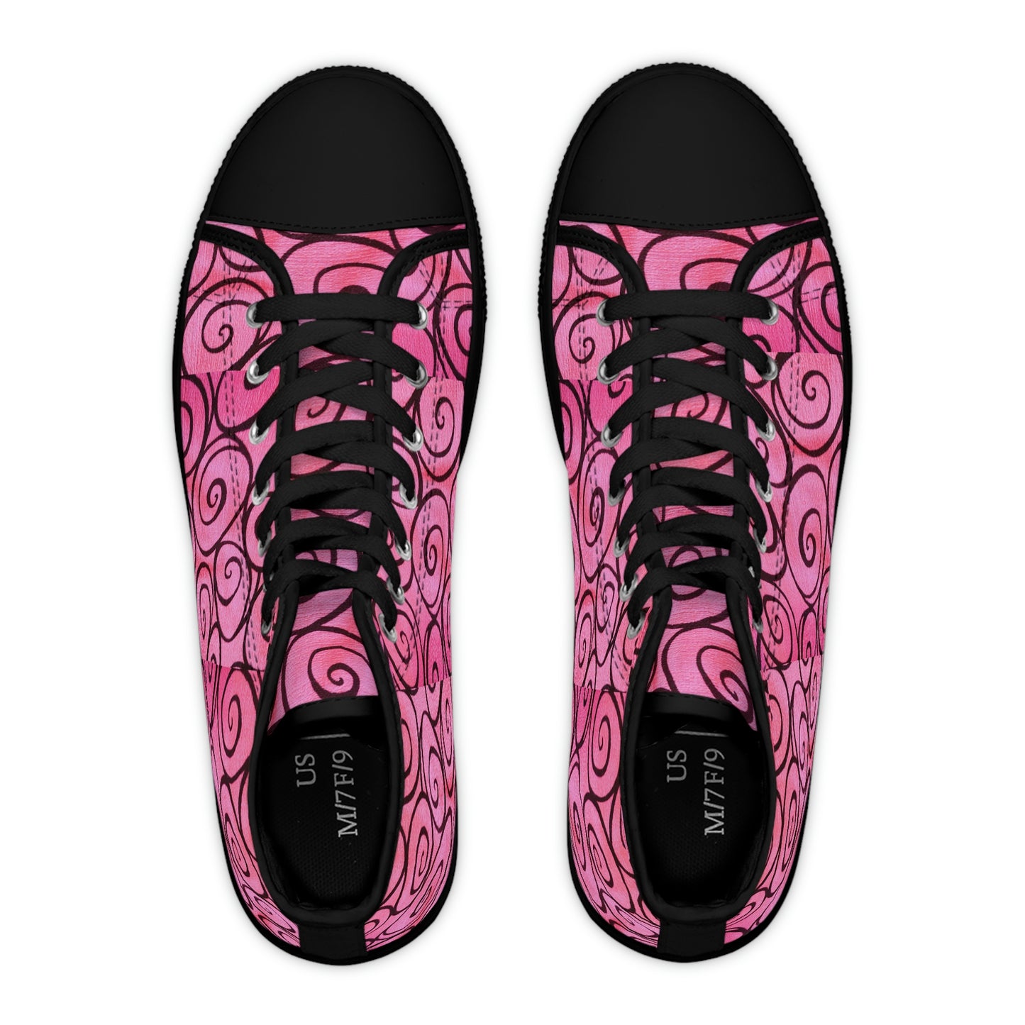 Pink Women's High Top Sneakers