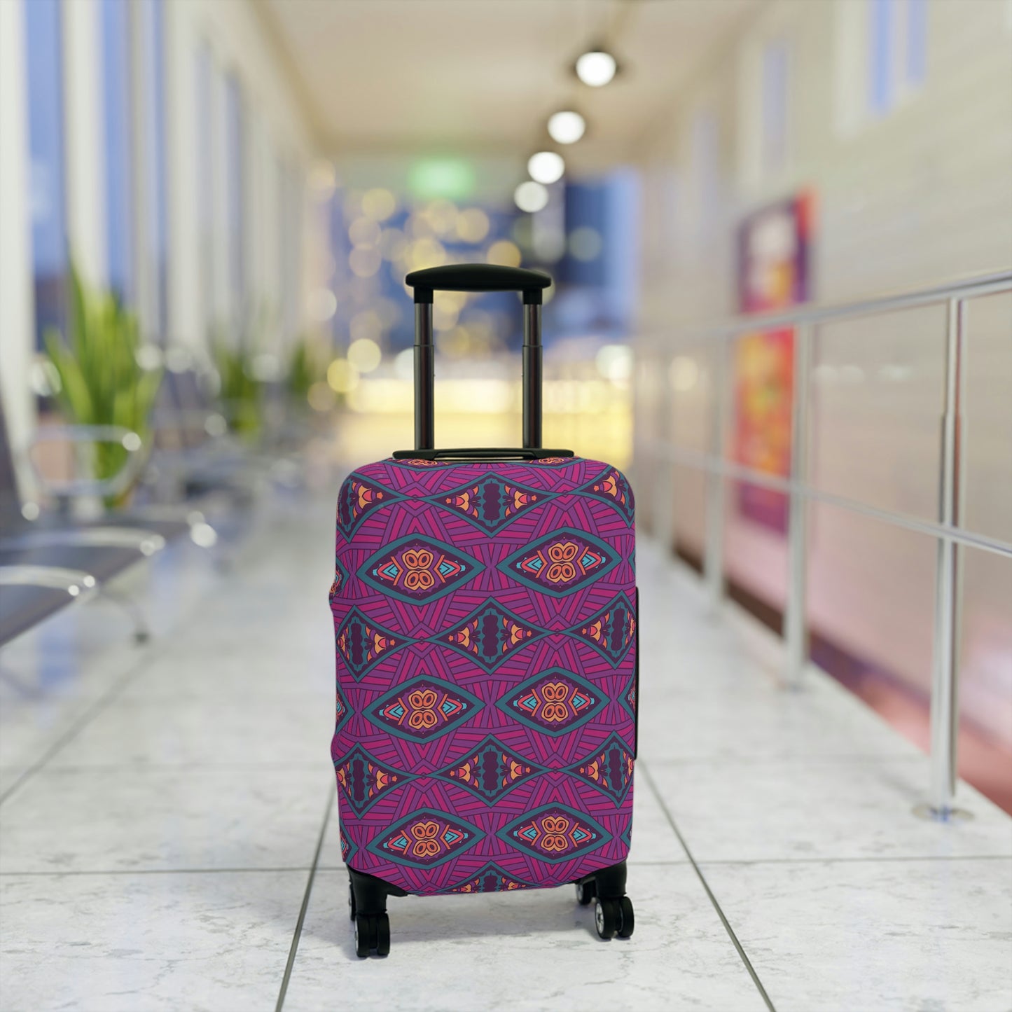 Purple Mandala Luggage Cover