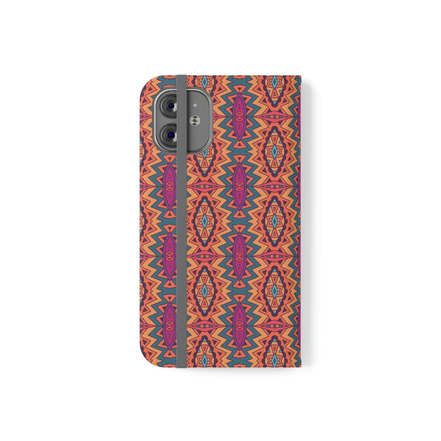 Orange Mandala Flip Cases