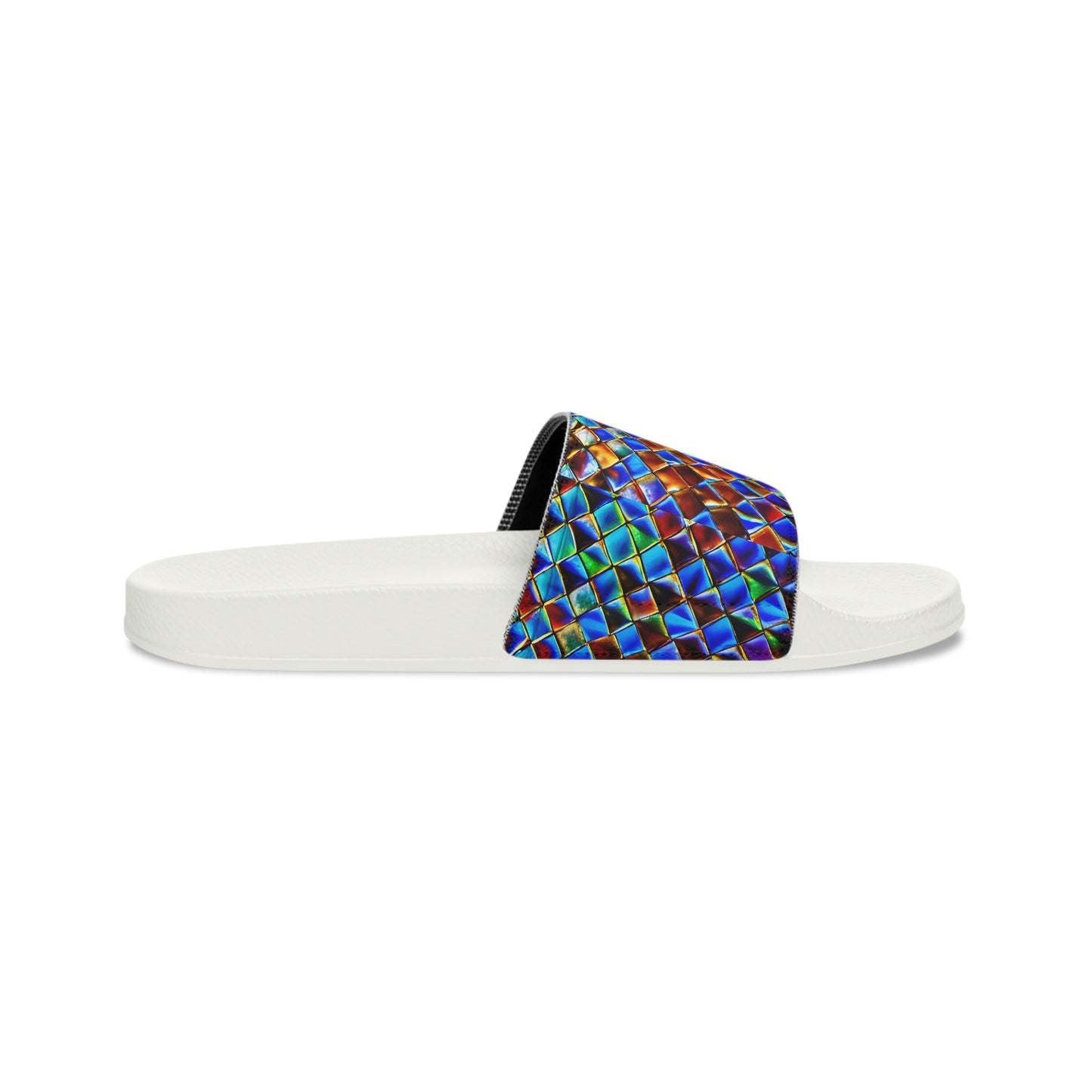 Mosaic Blue Women's Slide Sandals