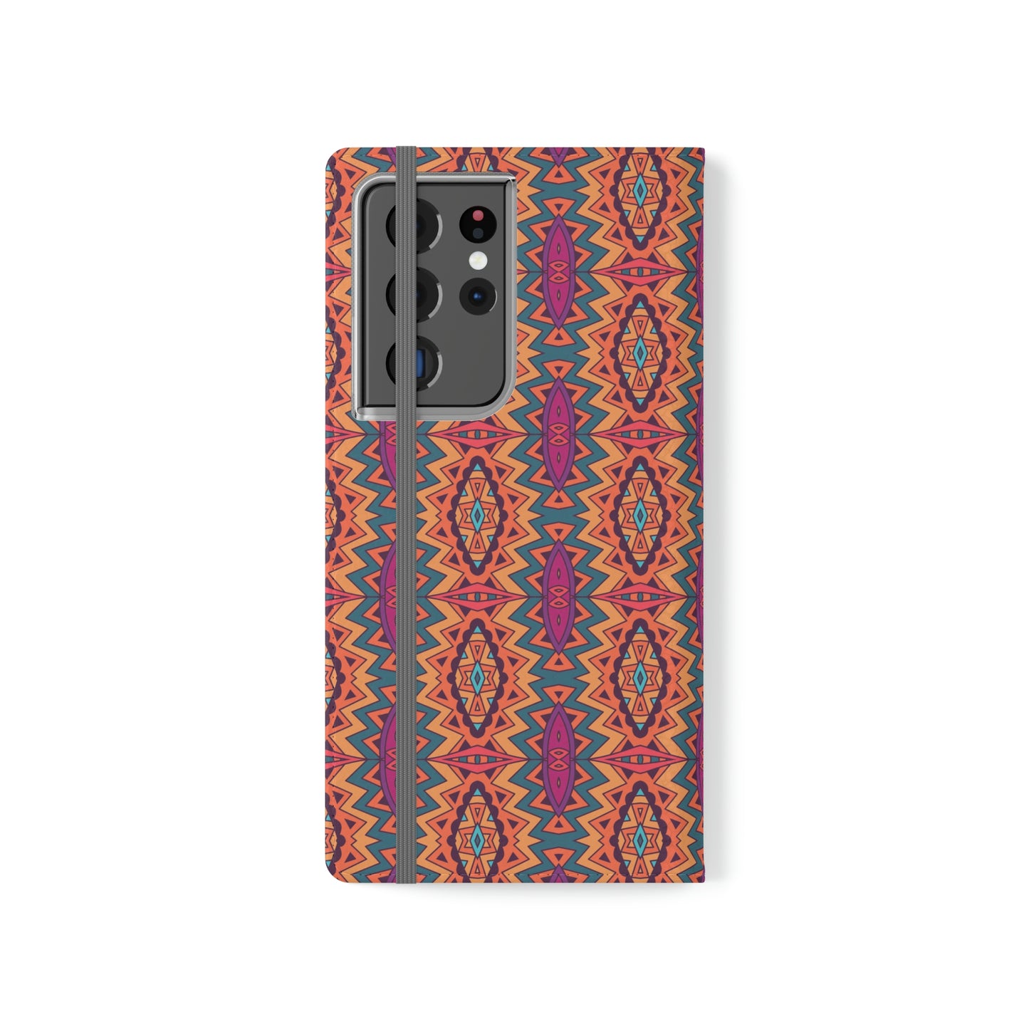 Orange Mandala Flip Cases