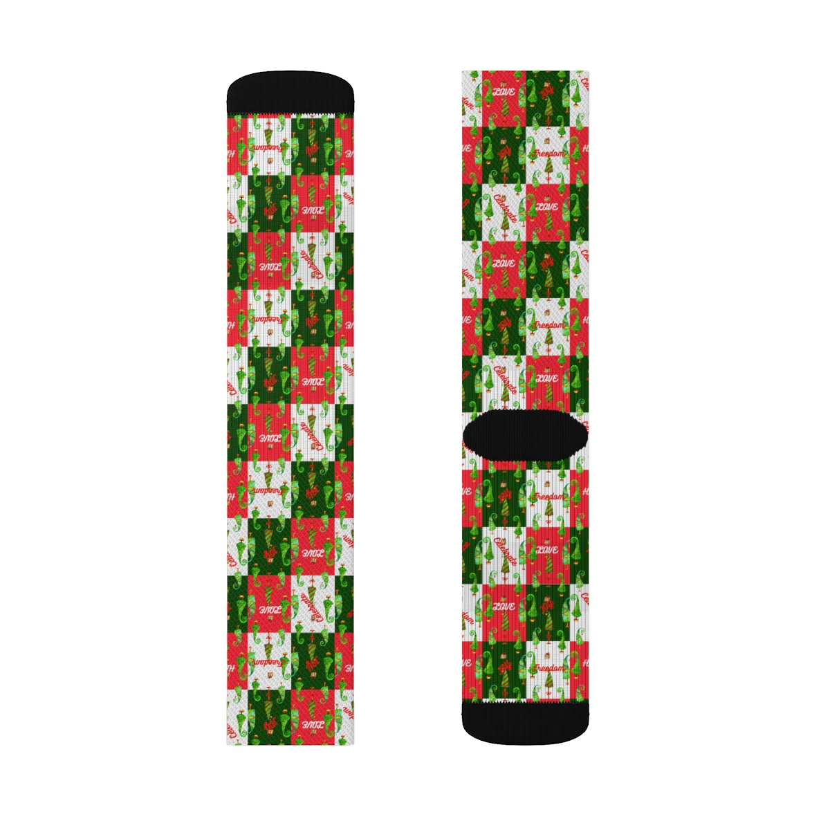 Sublimation Socks xmas red