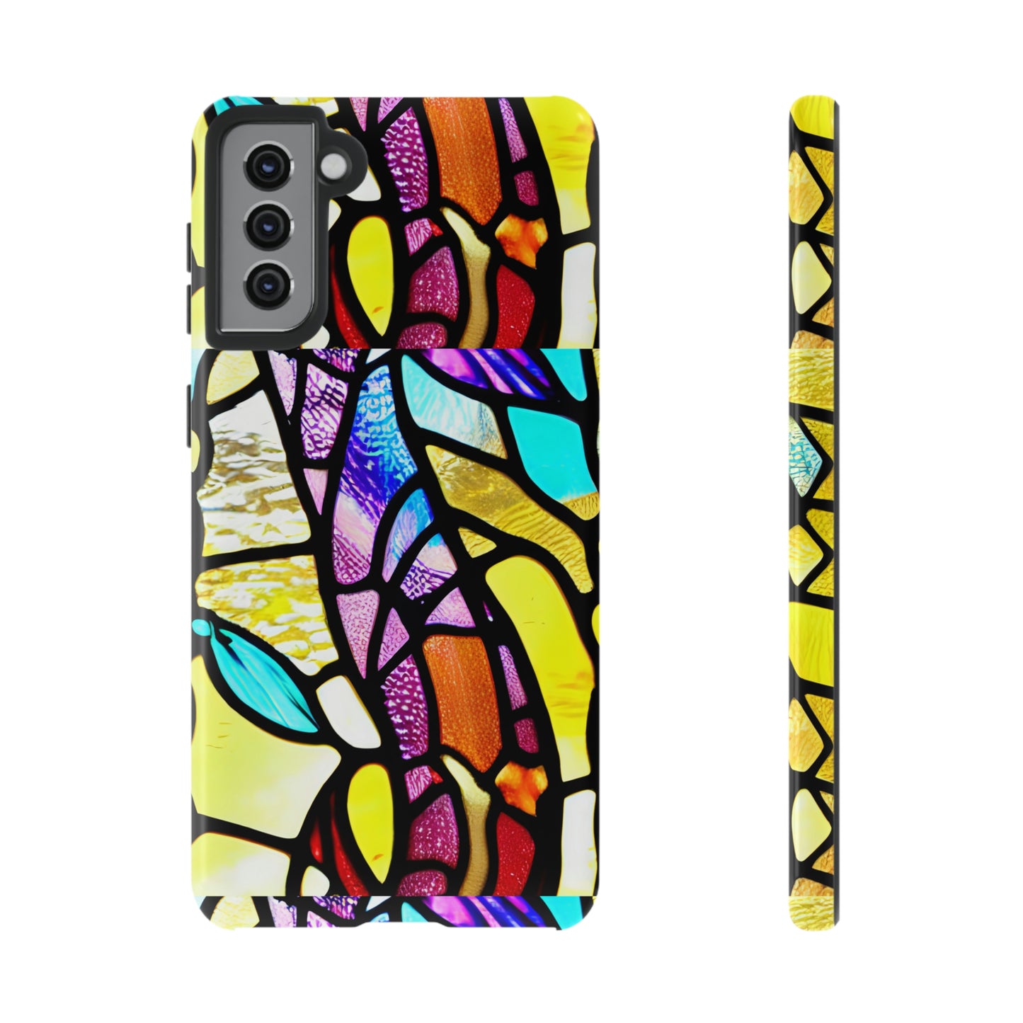 Mosaic Yellow Tough Cases