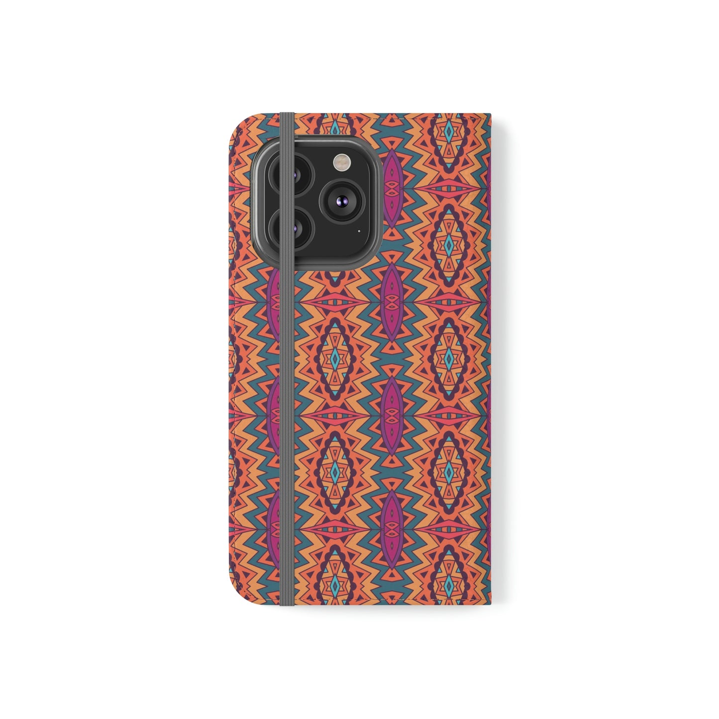 Orange Mandala Flip Cases