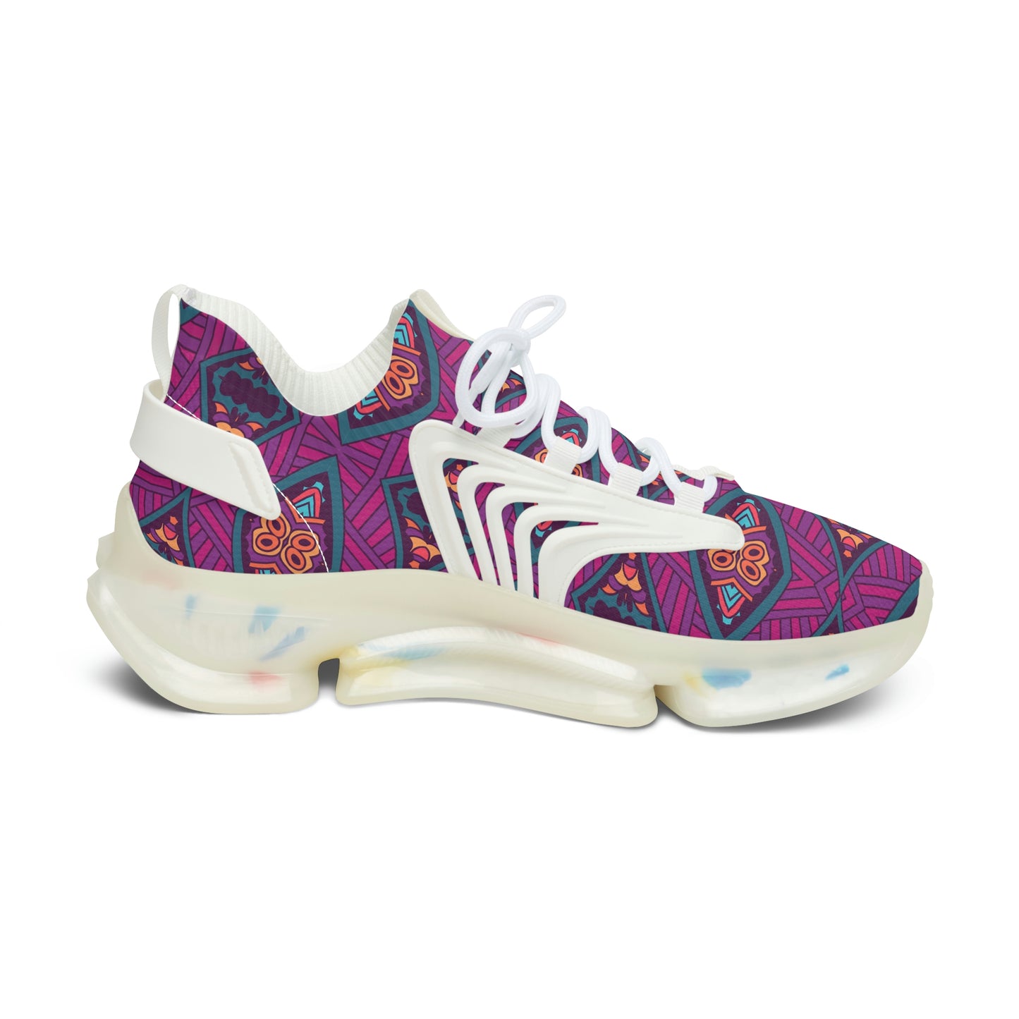 Mandala Purple Women's Mesh Sneakers