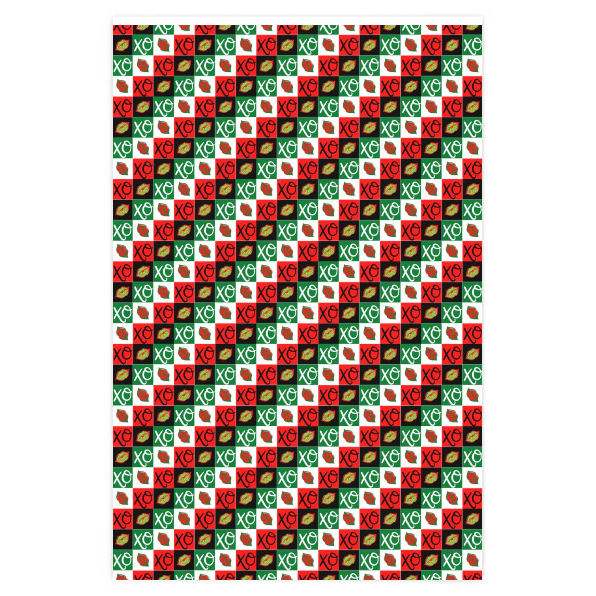 Hug and Kisses xmas Wrapping Paper