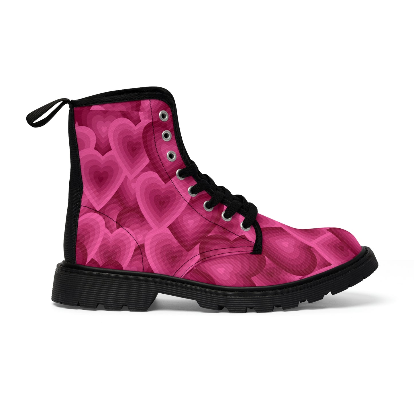 Valentine Heart Women's Canvas Boots