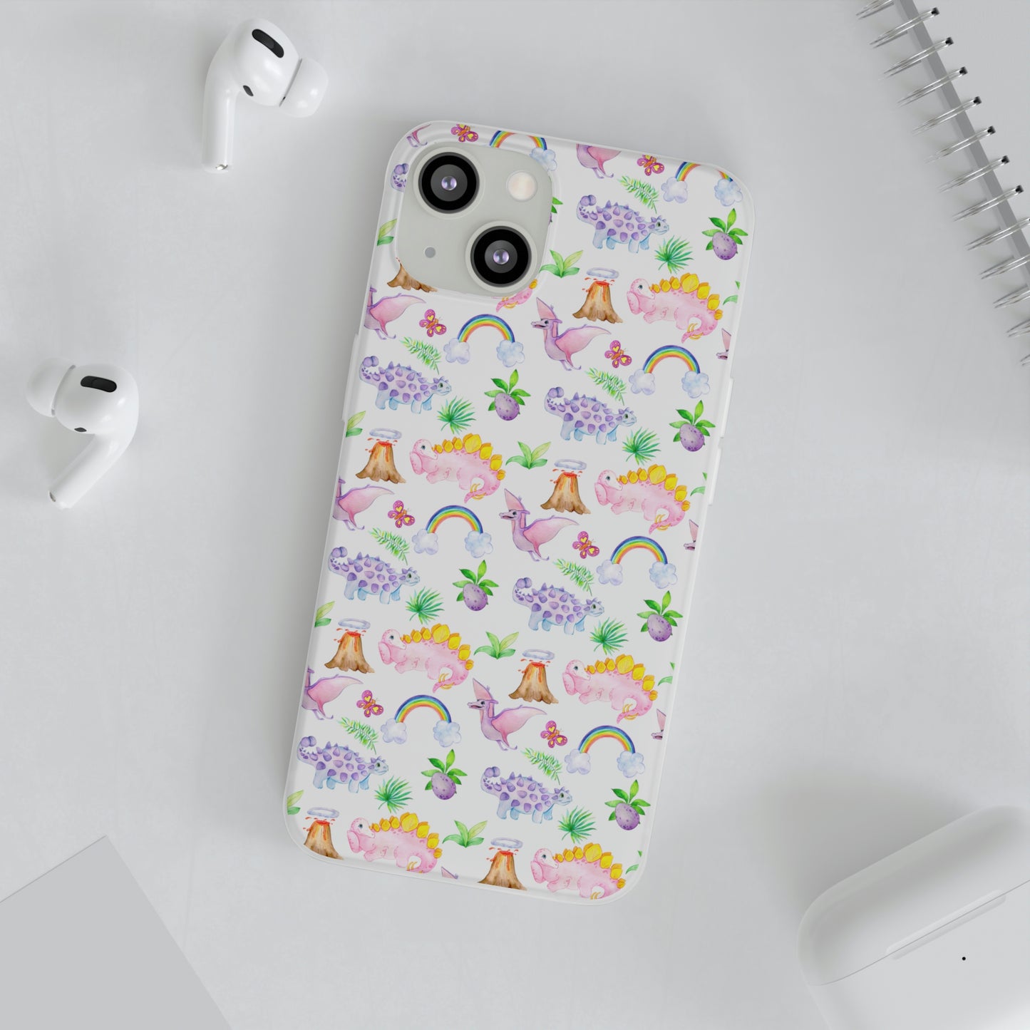 Pink Dinosaur Flexi Cases