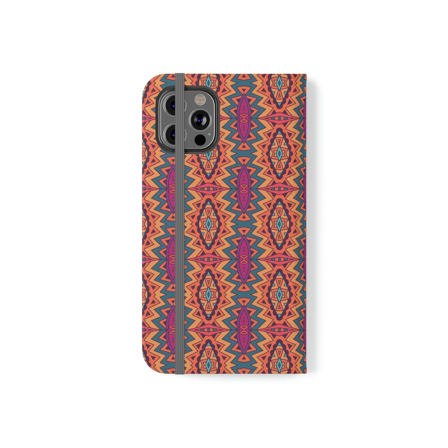 Orange Mandala Flip Cases