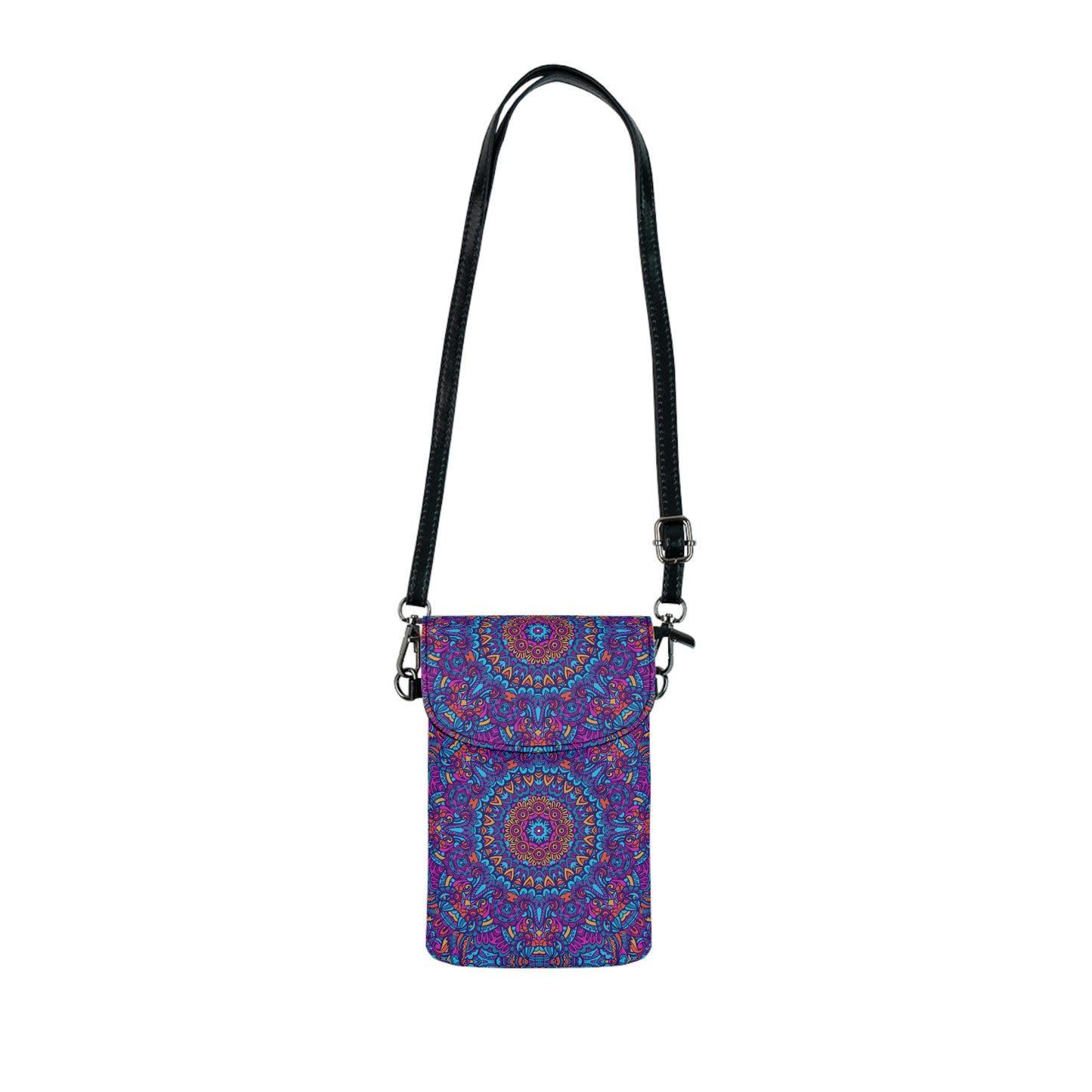 Blue Mandala Small Cell Phone Wallet