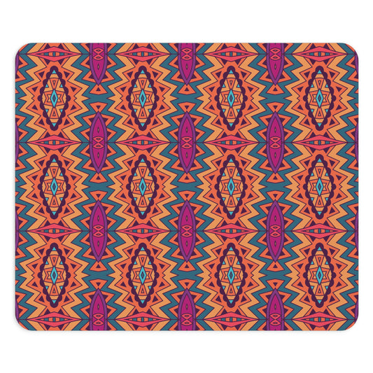 Orange Mandala Mouse Pad