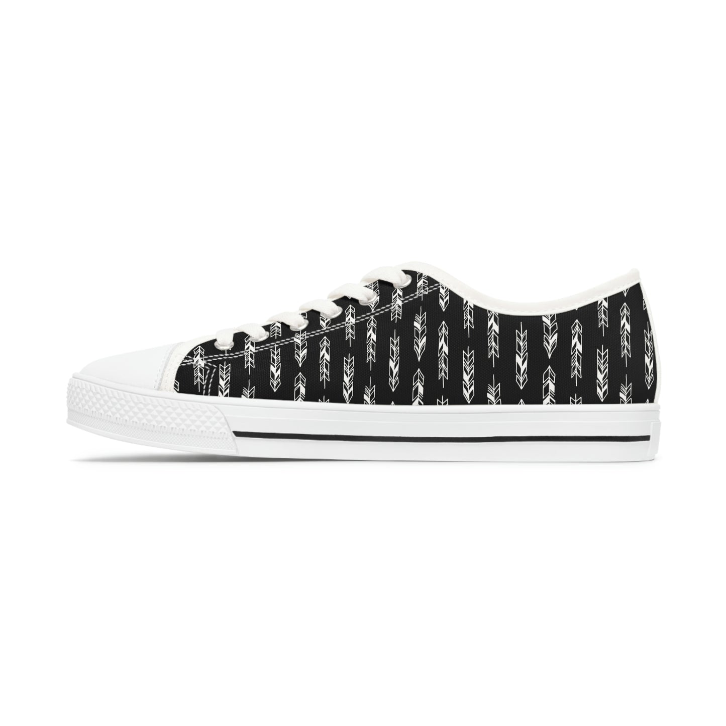 Black Women's Low Top Sneakers