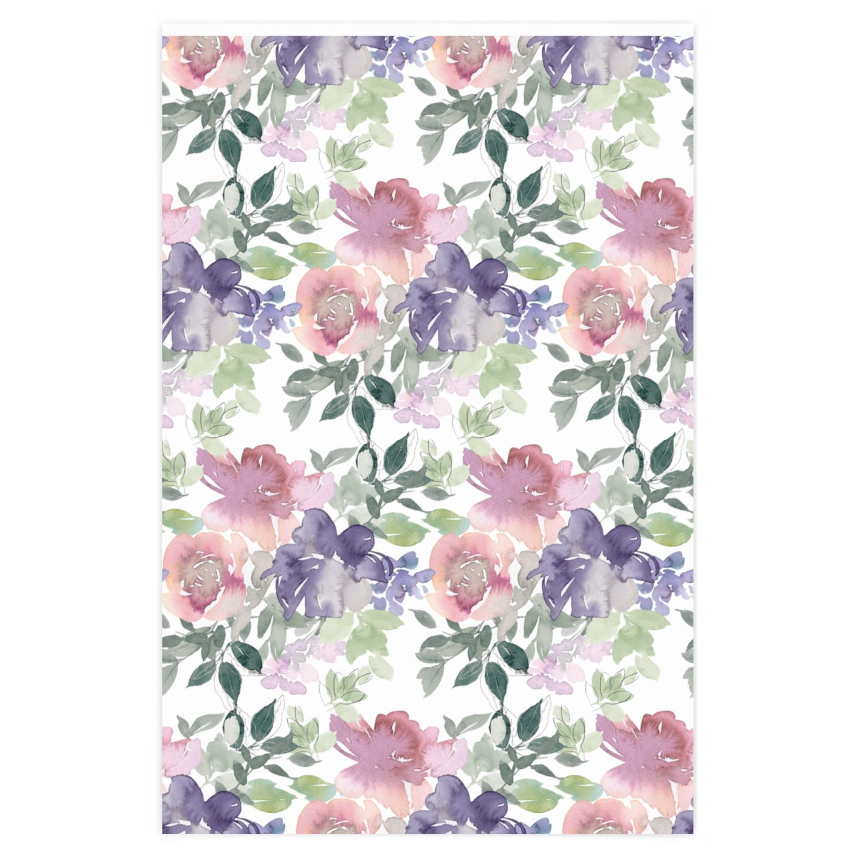 Purple flower Wrapping Paper