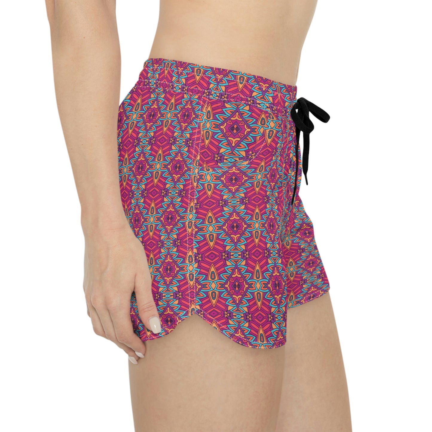 Mandala Pink Women's Casual Shorts