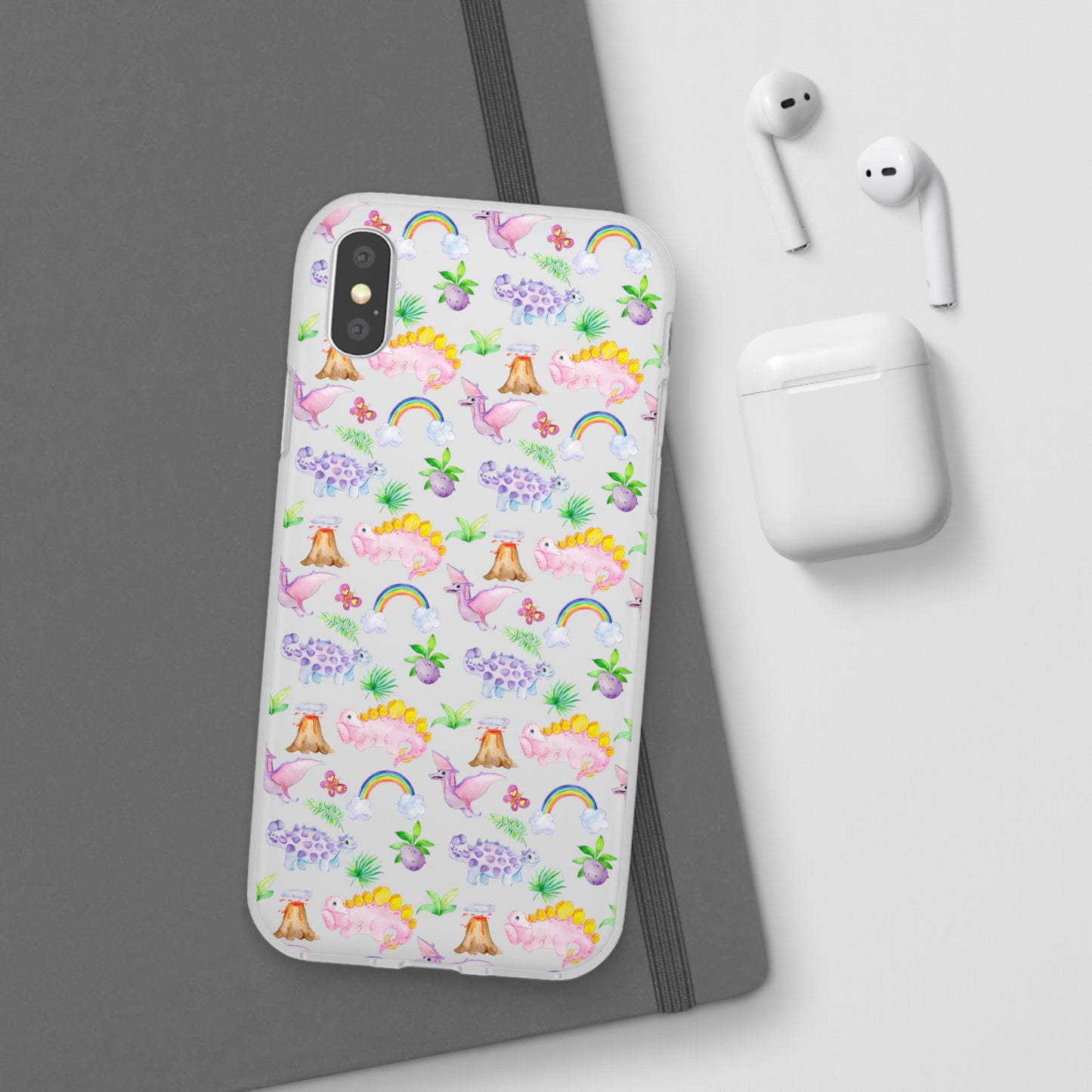 Pink Dinosaur Flexi Cases