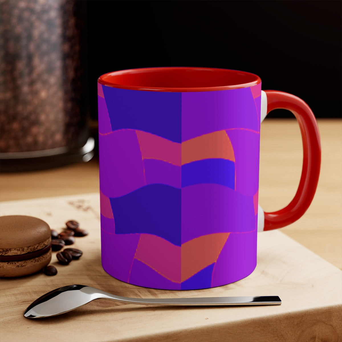 Purple Colorful Accent Mugs, 11oz