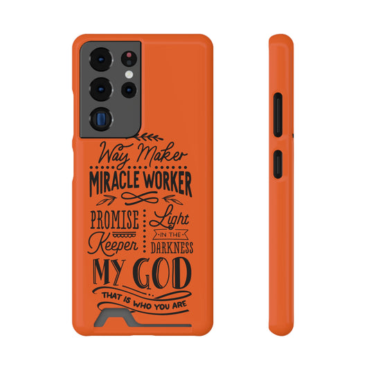 Waymaker Phone Case With Card Holder