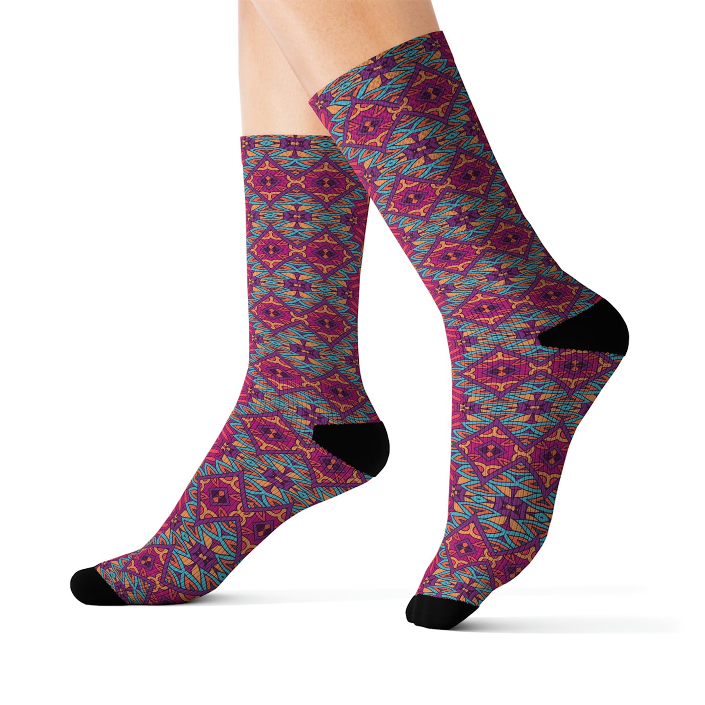 Mandala Sublimation Socks