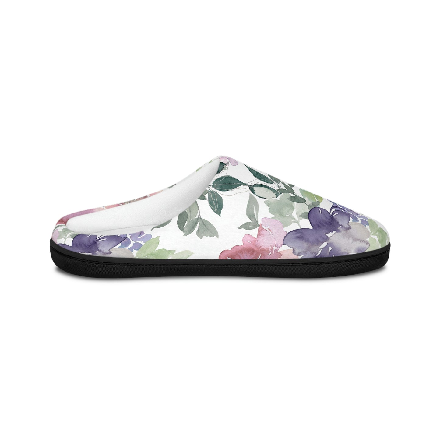 Purple Flower Women's Indoor Slippers