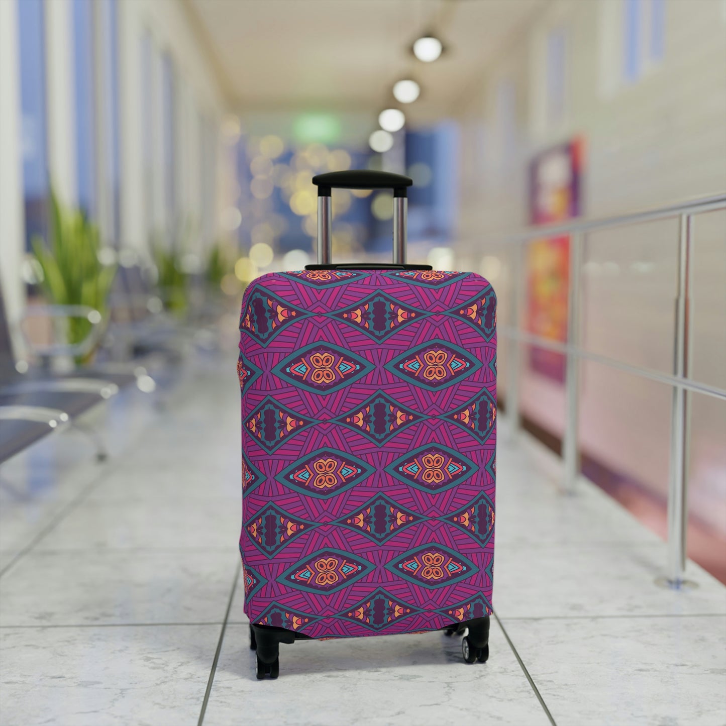 Purple Mandala Luggage Cover