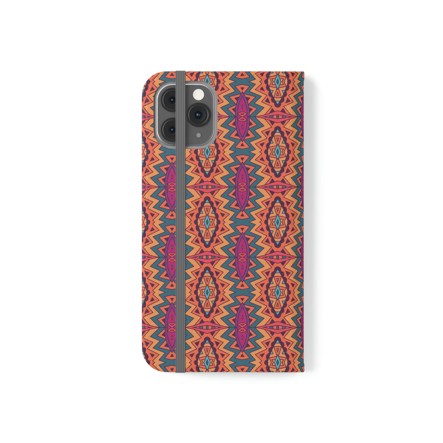 Orange Mandala Flip Cases