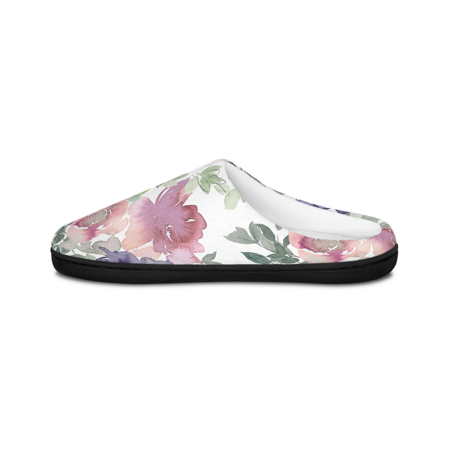 Purple Flower Women's Indoor Slippers