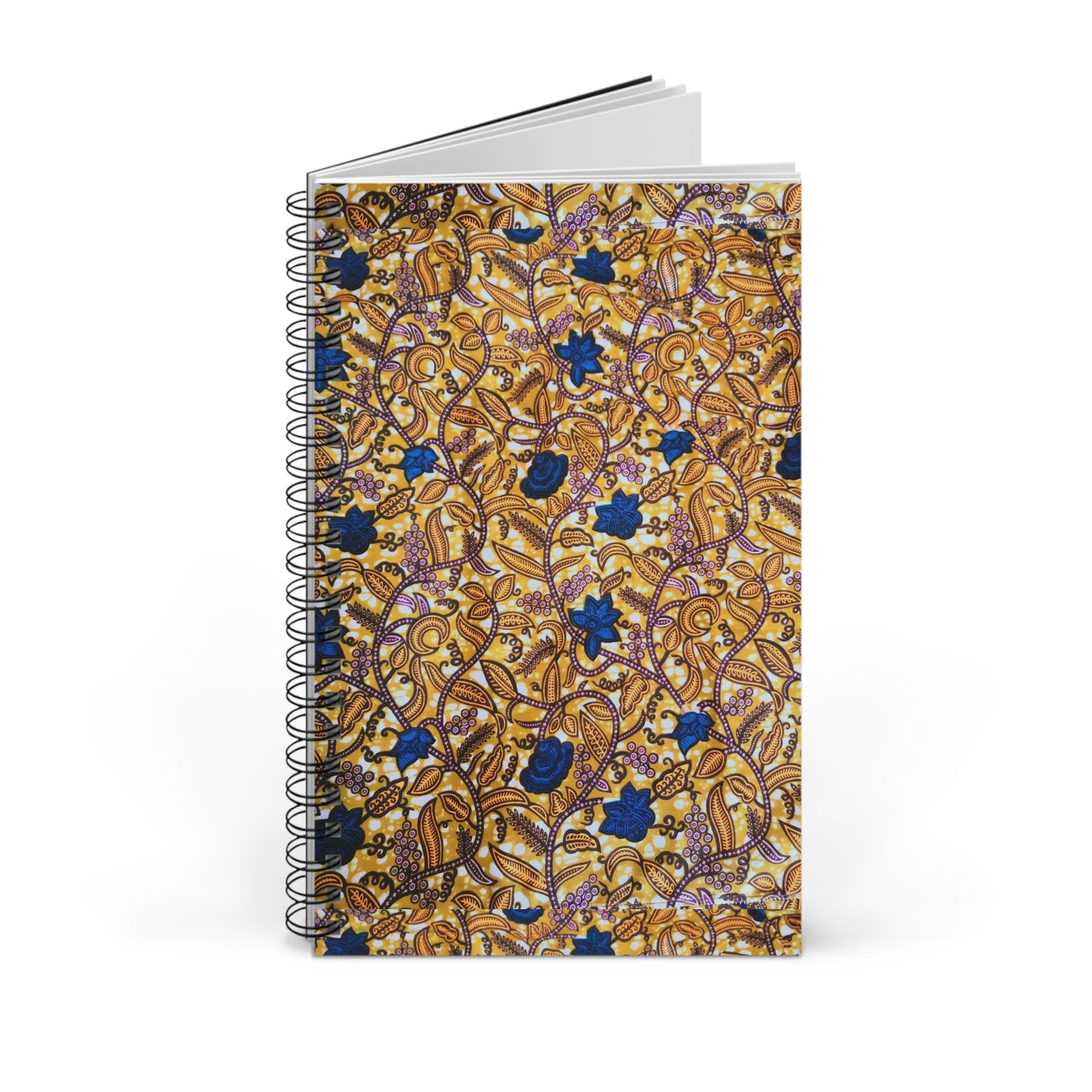 Yellow African Spiral Journal