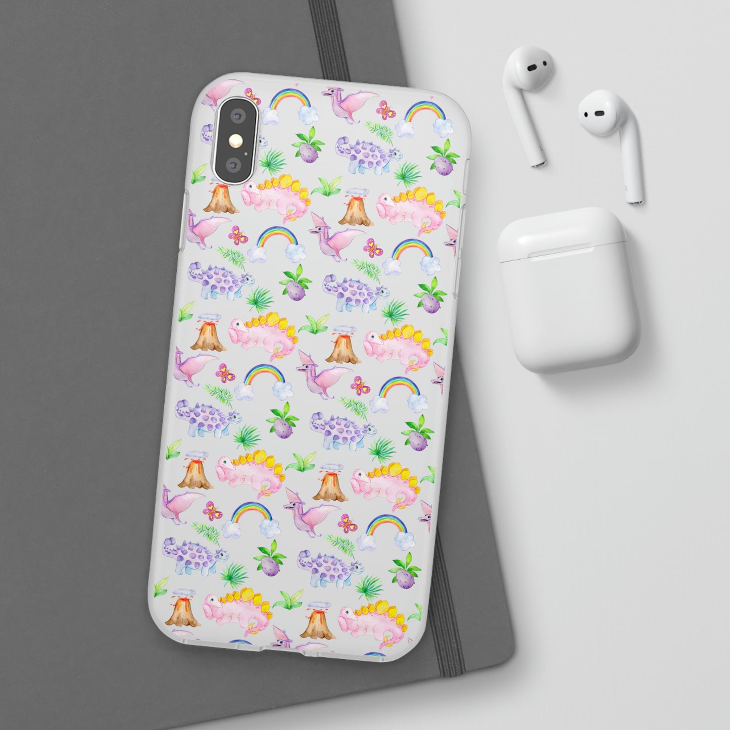 Pink Dinosaur Flexi Cases