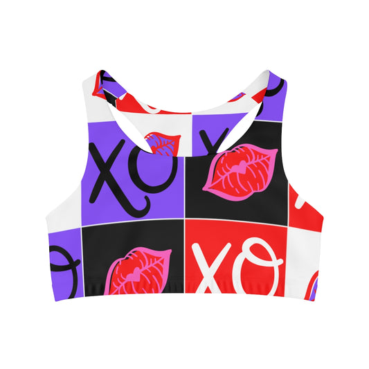 Hugs and Kisses Seamless Sports Bra