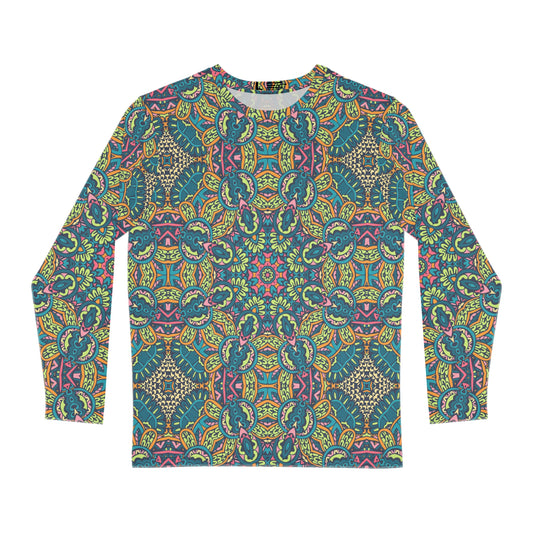 Mandala Green Men's Long Sleeve Shirt