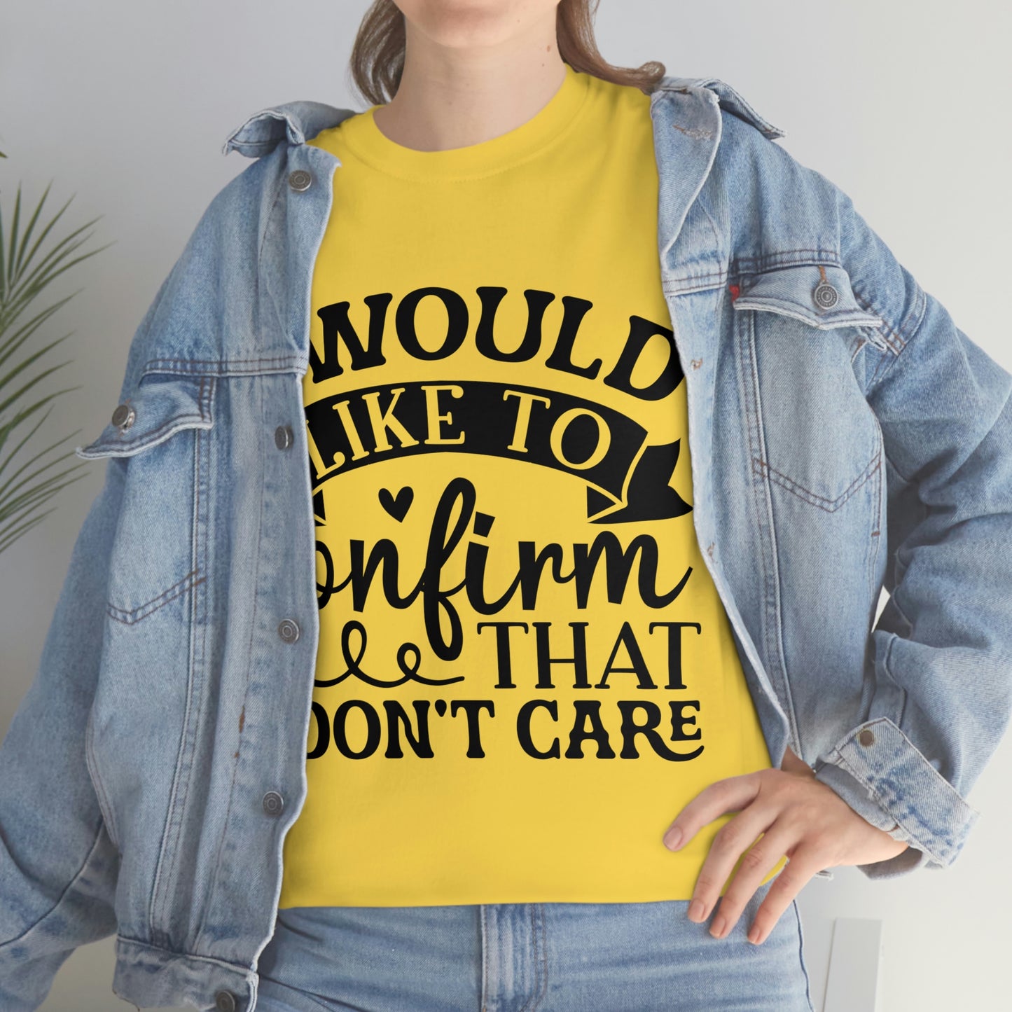 No Care Unisex Heavy Cotton Tee