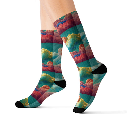 Cloud Sublimation Socks