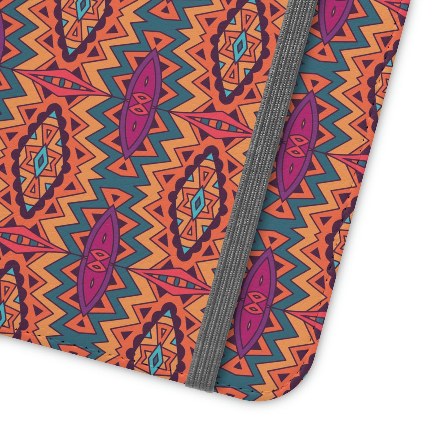 Orange Mandala Flip Cases