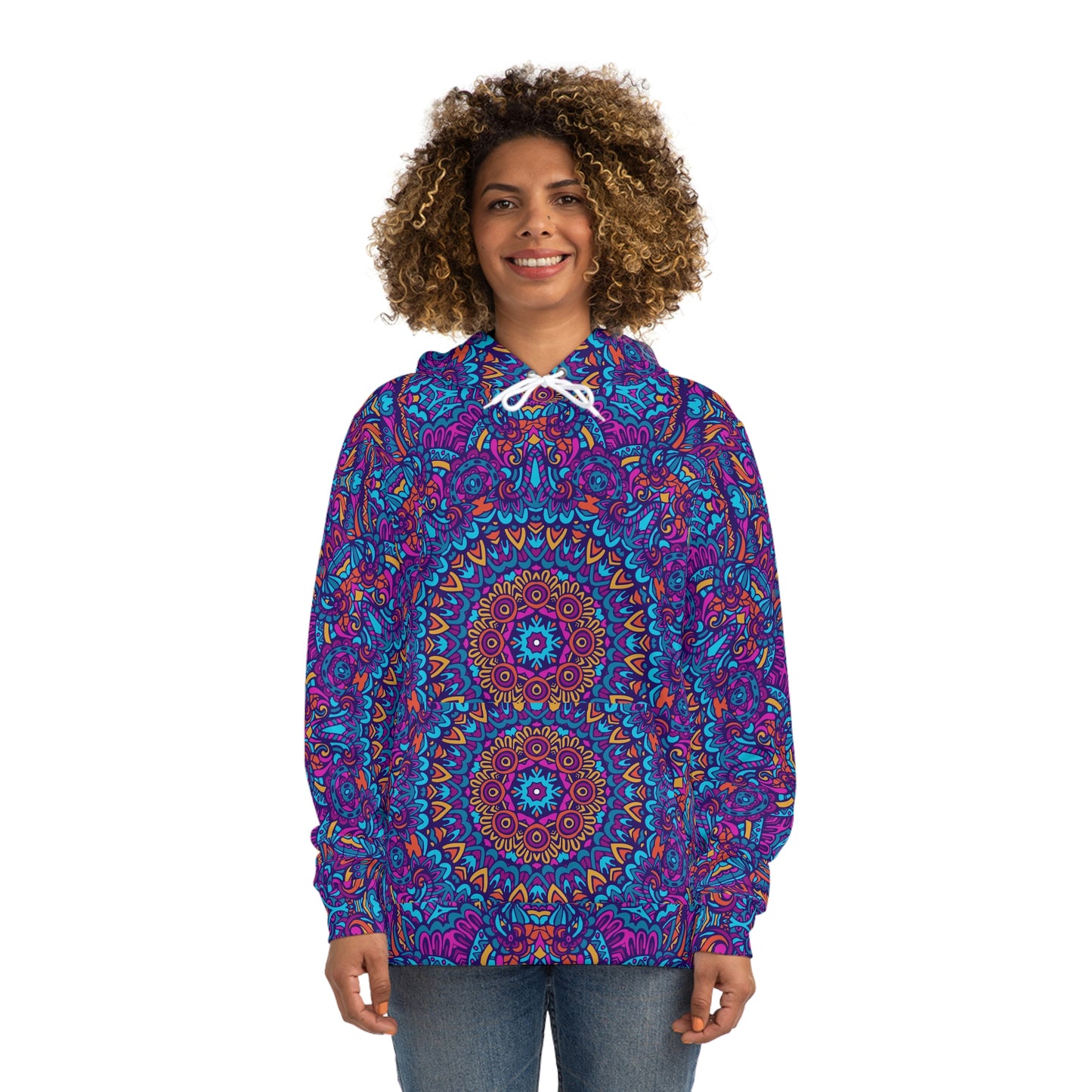 Mandala Blue Fashion Hoodie